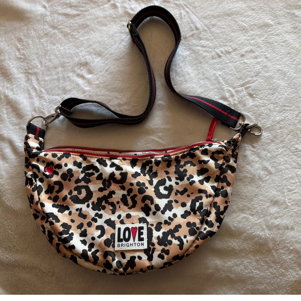 WOMEN'S BRIGHTON LEOPARD PRINT SLING BAG